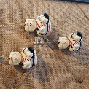 Hockey Snowmen Ornaments New